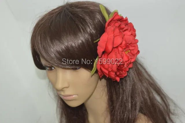 Винтажная красная большая шпилька для волос 15 см Женская Брошь средневековые