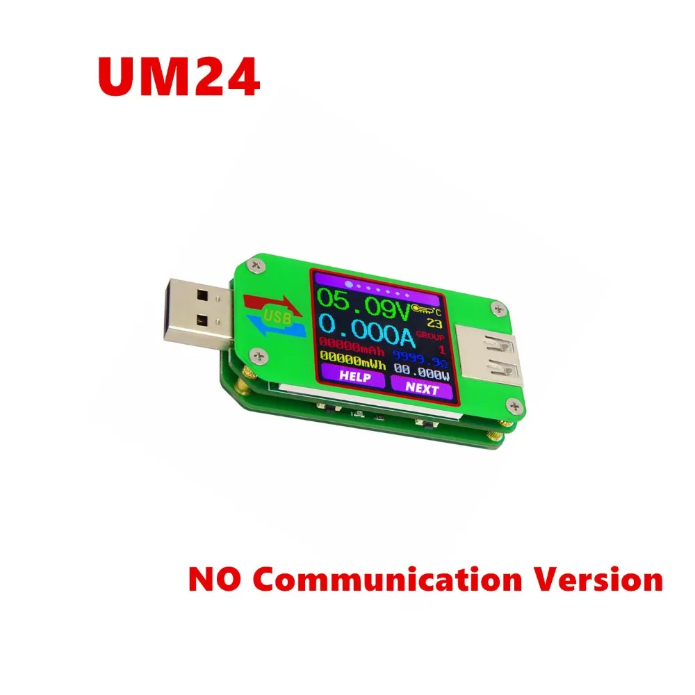 UM24 UM24C USB 2 0 ЖК дисплей вольтметр амперметр измеритель напряжения заряда