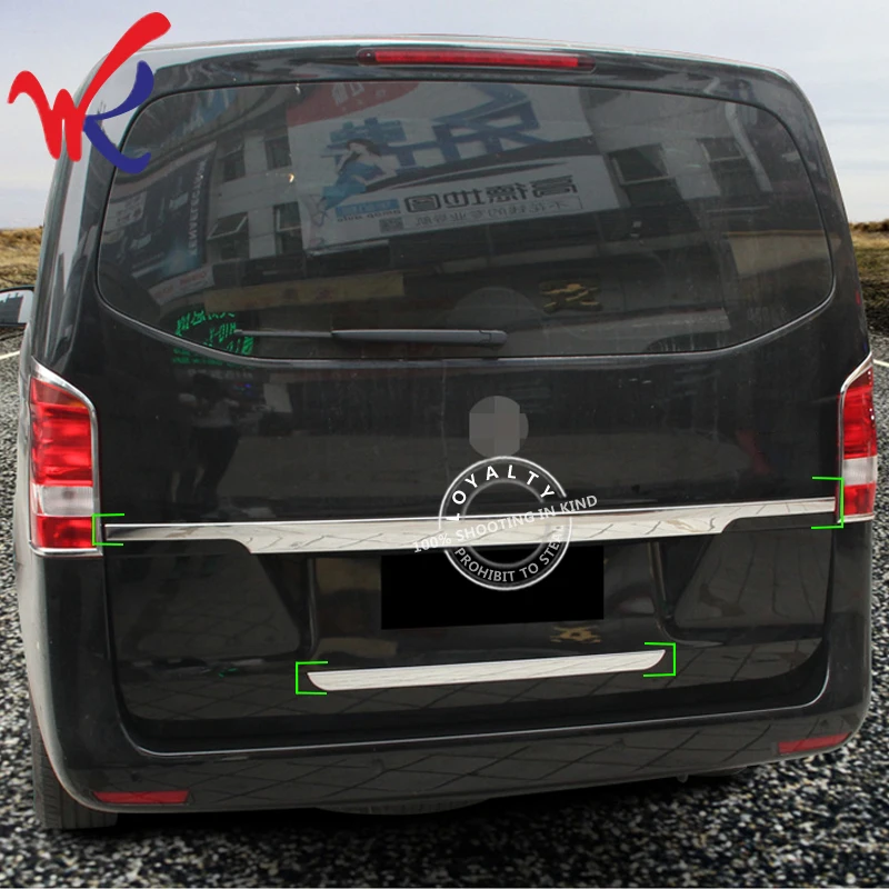 Лояльность для Mercedes Benz V260 260L Vito 2016 2017 2018 ABS Отделка крышки багажника заднего
