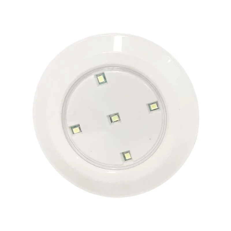 Only Lamp Night Light Led Remote Control 5 LED Cabinet Light Wireless Spot Light Stick-On Anywhere Tap Night Lamps Battery Not Included - Цвет: Only Lamp