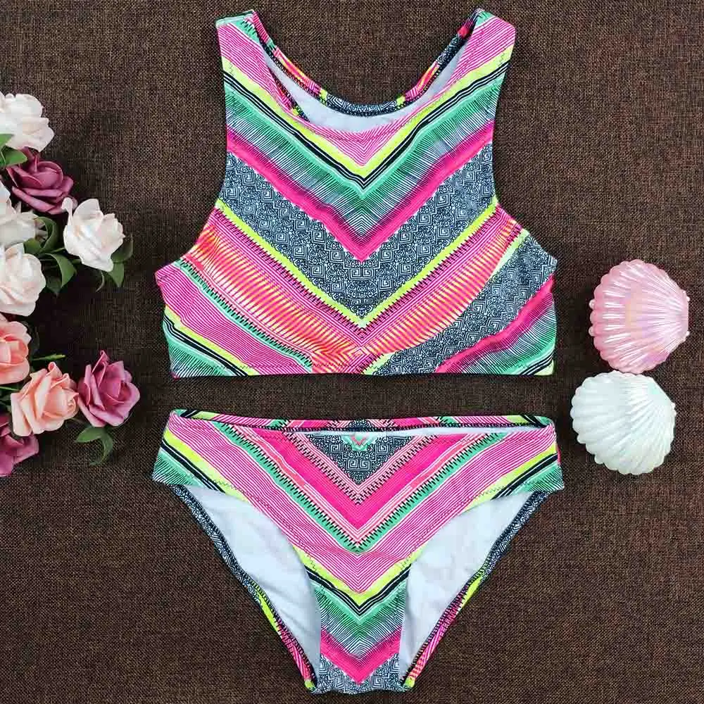 Женский костюм для плавания пикантный купальник-бикини с принтом Maillot de bain 2019 |