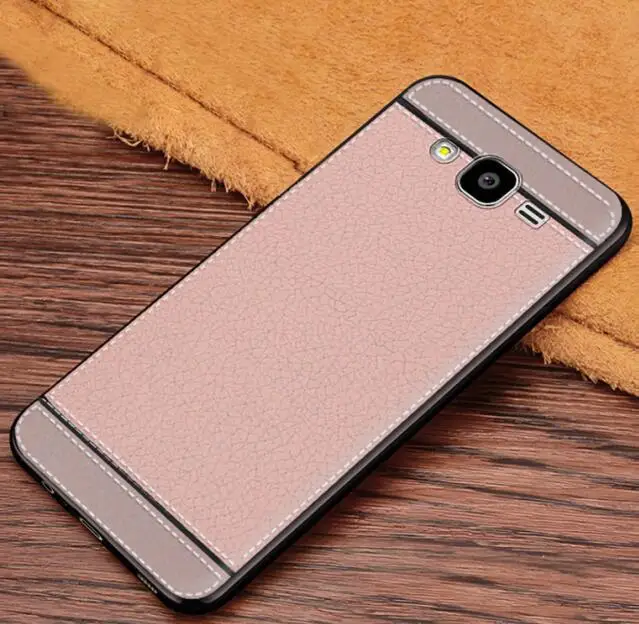 Pink Винтажный Премиум кожаный мягкий ТПУ чехол с текстурой для samsung SM-G531H Galaxy Grand Prime VE G531H SM-G530H G530H G5308 SM-G531F - Цвет: Pink