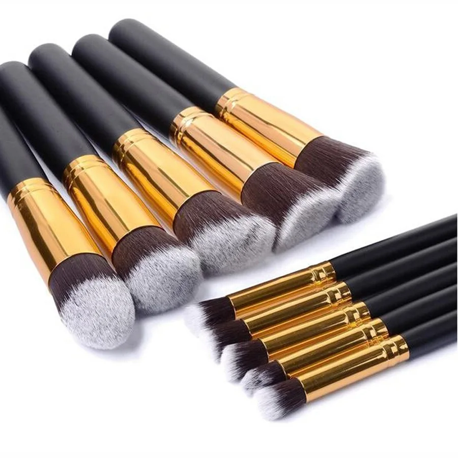 Bittb 10 шт. кисти для макияжа инструменты основа кабуки пудра румяна Кисть набор