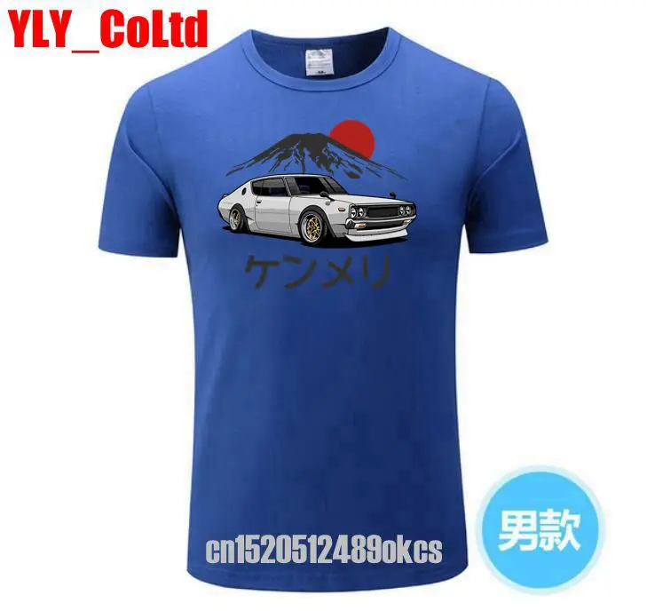 2019 графическая Мужская футболка для автомобиля GTR Skyline японский автомобиль