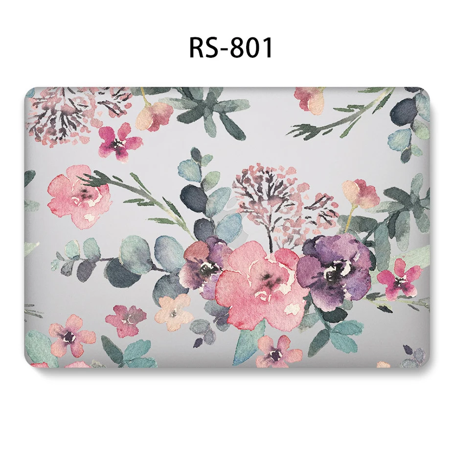 Модный жесткий чехол для ноутбука, чехол для MacBook 12 13,3 дюймов retina Touch Air Pro 13 12 15, противоударный чехол 2018Air 13 A1466 A1398
