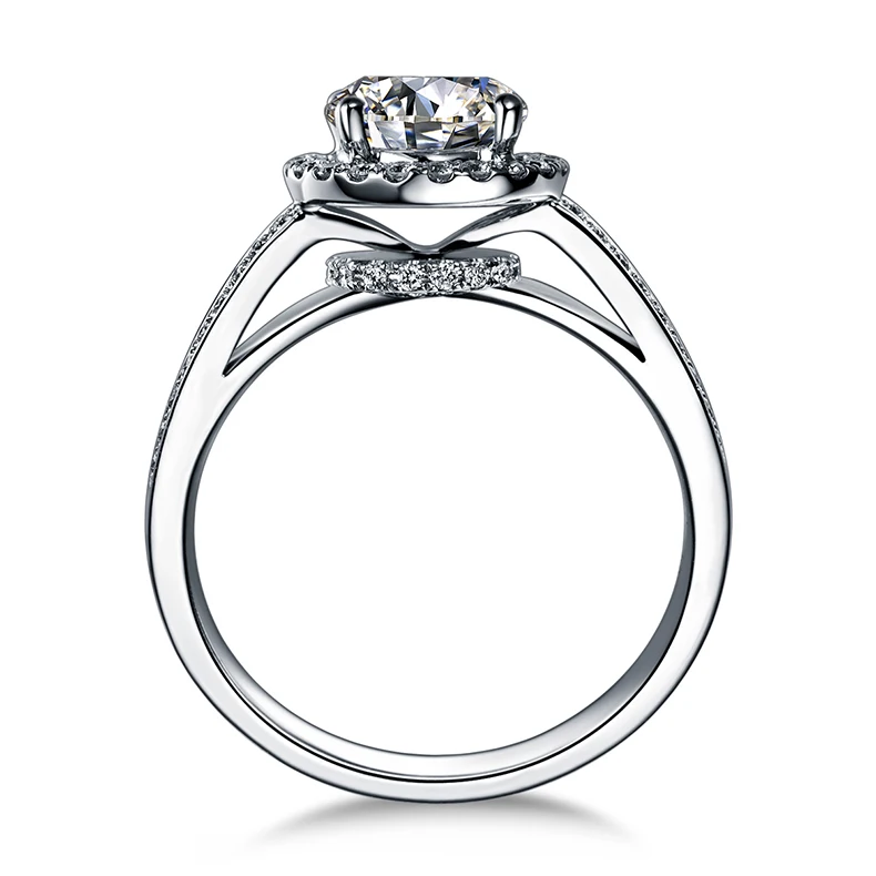 Женское кольцо ZOCAI Whirling Dance Real 0 70 CT Certified F G/SI Diamond 18 К белое золото (Au750) W03831|engagement rings