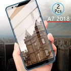 2 шт. Защитное стекло для Samsung A7 2018, закаленное стекло, защита экрана, полное покрытие, Safety Tremp на Galaxy A 7 7a A72018 A750