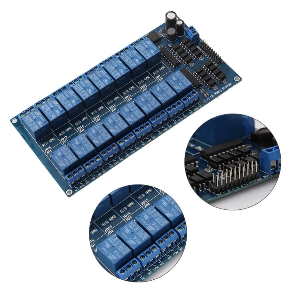 ShenzhenMaker 12В 16 канальный релейный модуль для ARM PIC AVR DSP электронная релейная