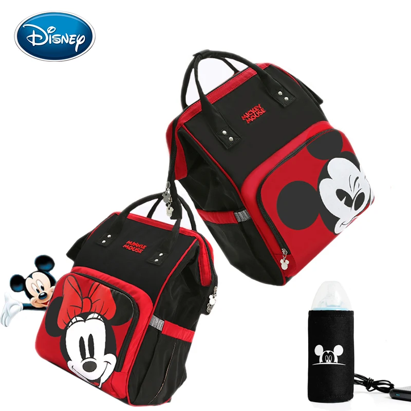 Disney большой Ёмкость USB водонепроницаемый подгузник сумки из рубашечной ткани изоляции мешки кормление из бутылочки сумка для хранения путешествие в мумию рюкзак