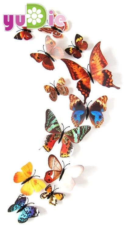 12 шт./компл. Новое поступление зеркальные Серебристые 3D наклейки на стену с