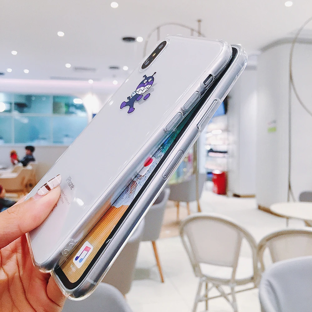 Модный классический Anpanman из мультфильма Простой Прозрачный чехол для iphone 8 7 6 6s Plus