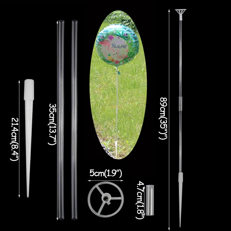 4set balloon stand 2 Свадебные шары для украшения Стенд Подставка для гелиевых шаров держатель палочек шарики для украшений на вечеринку день рождения, мероприятие, вечеринка поставки - Цвет: 4set balloon stand 2