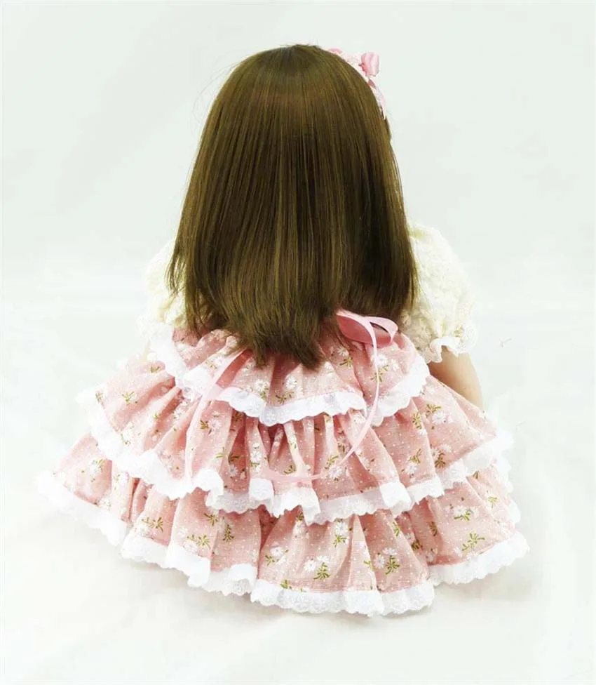 Boneca Bebe Reborn Girl 60 см для маленьких принцесс с большими глазами нетоксичный хлопок