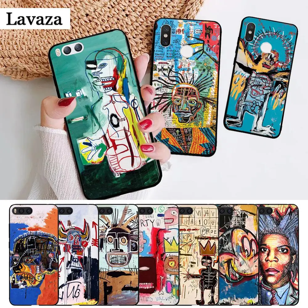 Силиконовый чехол с граффити для Xiaomi MI 5X 6 6X 8 9 SE 9T Pro CC9E CC9 A3 F1 A1 A2 Lite MAX 3 Jean Michel Basquiat Art