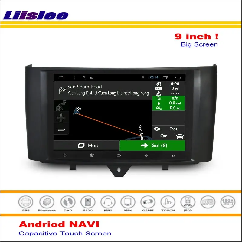 Liislee автомобильный Android gps NAV NAVI навигационная система для Smart Fortwo 2012~ Радио Аудио Видео Мультимедиа(без CD DVD плеера