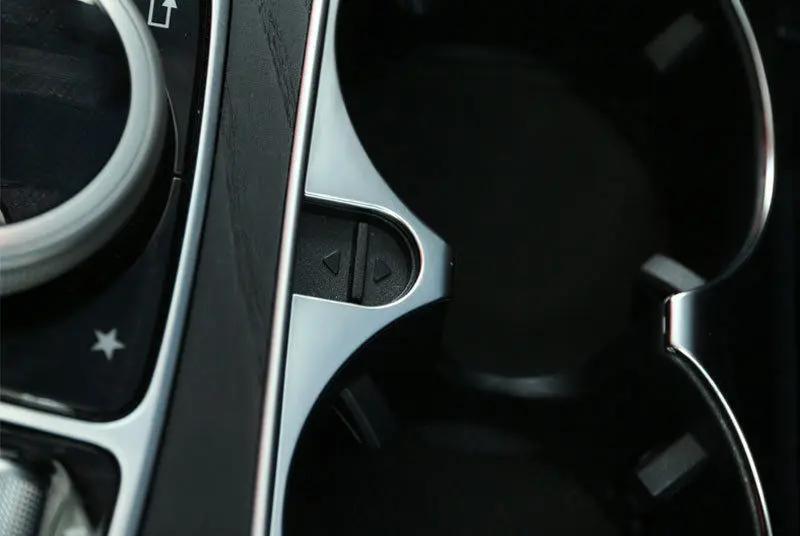 

1 PCS Water Cup Holder Frame Trim Covers Stickers for Mercedes Benz C E GLC Class W205 W213 X253 Car Styling