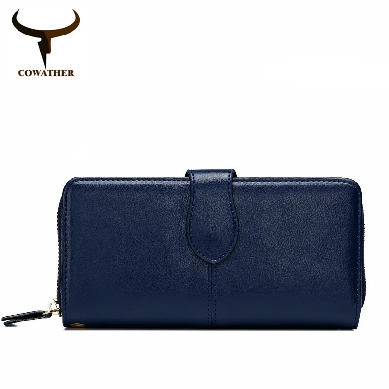Кошелек COWATHER Женский из натуральной коровьей кожи 6 цветов P11049|leather for women|brand women