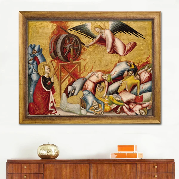 Картина на холсте с изображением ангелов спасающих людей отличная для декора