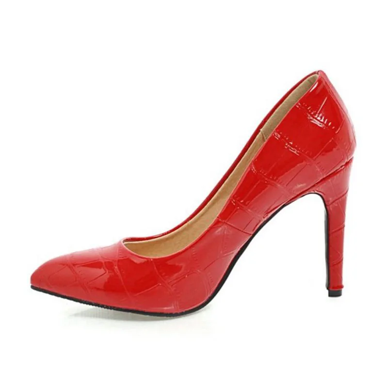 FITWEE/5 цветов женские туфли лодочки на высоком каблуке с узором из камней