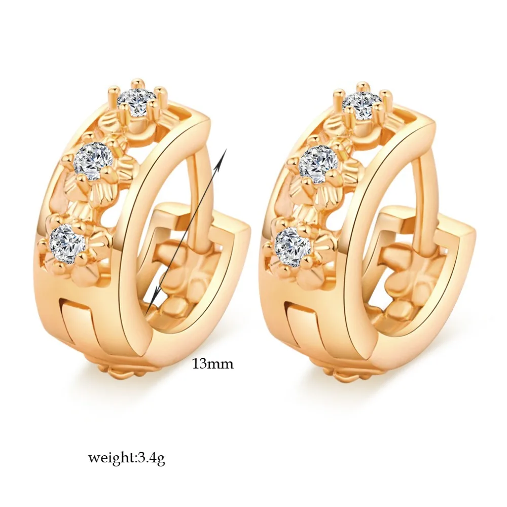 Женские серьги кольца с австрийским фианитом и кристаллом|huggie earrings|earrings huggieshoop