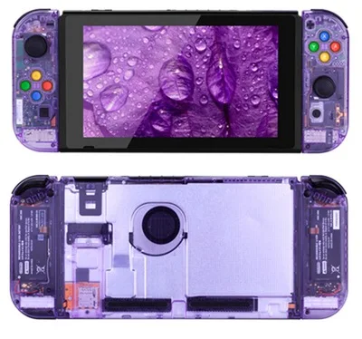 Purple console housi D-PAD версия сменный чехол для nintendo Switch контроллер NS Joy-Con оболочка игровой консоли переключатель Joy Con чехол - Цвет: Purple console housi