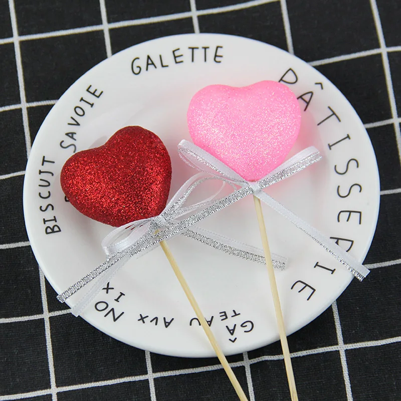 1 шт сладкая любовь Топпер для торта в форме сердца кружка ко дню рождения