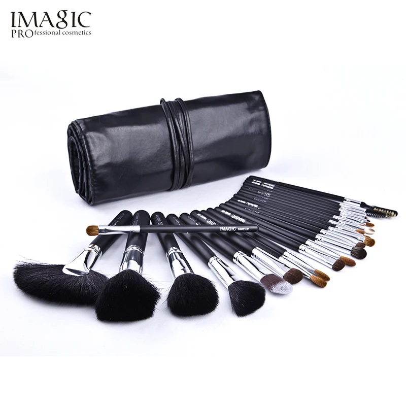 24Pcs/Set Makeup Brushes IMAGIC Black Set Pro Brush Tools Foundation Powder Eyeshadow beauty Lip Tool | Красота и здоровье