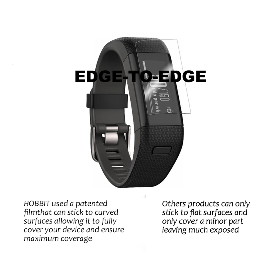 DAHABY 3D Soft TPU Film Screen Protector For Garmin Vivosmart HR Plus HR+ Smart Bracelet Wristband HD Clear Full Cover Not Glass | Мобильные