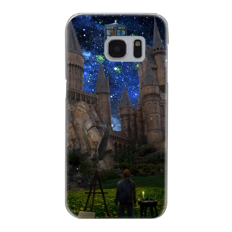 H389 Wolf Doctor Telephone Booth Transparent Hard PC Case Cover For Samsung Galaxy S Note 3 4 5 6 7 8 9 Edge Plus |