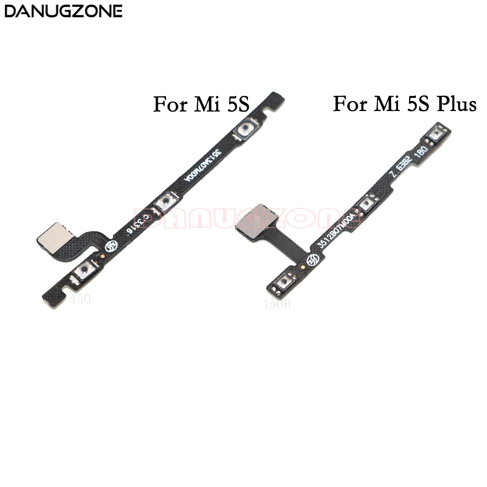 

10PCS/Lot For Xiaomi Mi 5S Plus Mi5S Power On / Off Button & Volume Up / Down Button Flex Cable