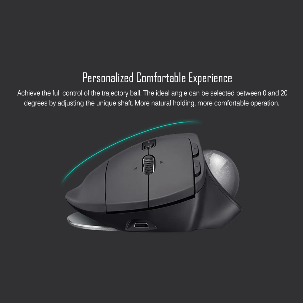 Logitech MX ERGO Trackball мышь лазерная USB Unifying Bluetooth беспроводной трек мяч Мыши для ПК