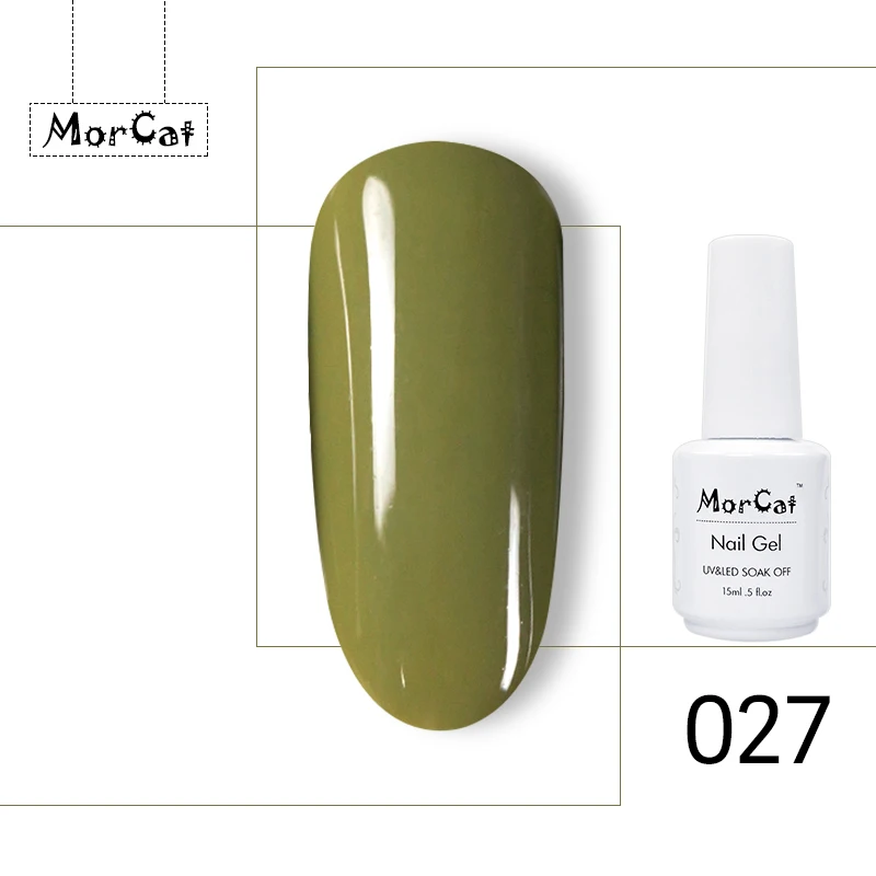 MorCat гель лак для ногтей Весна Зеленый Отмачивание лака Полупостоянный UV