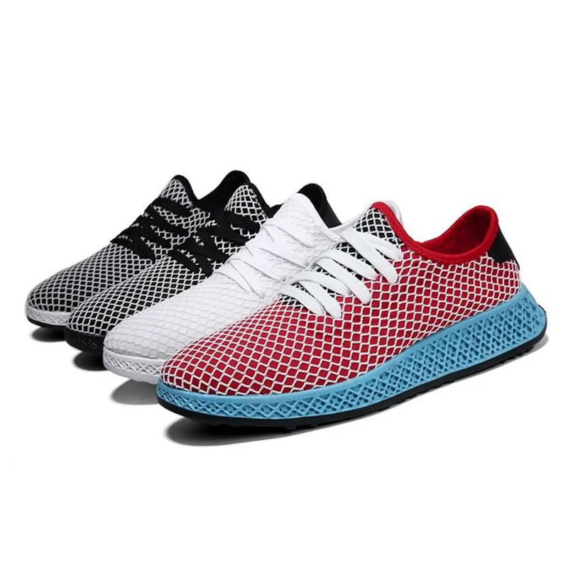 Coolcept 4 Color Men Casual Shoes Round Toe Lace Up Flats Mesh Breathable Daily Leisure Male Footwear Size 39-44 | Обувь