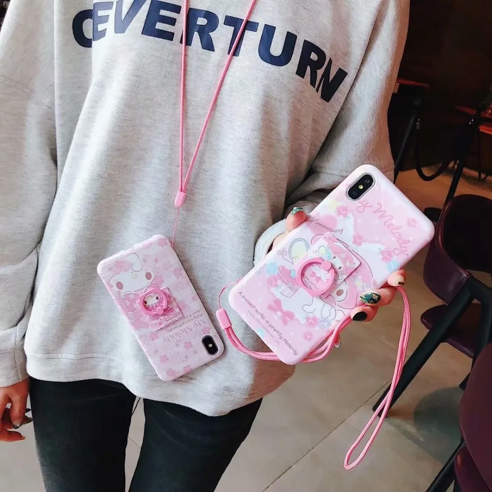ORYKSZ для iphone X XR XS MAX чехол Роскошная Мелодия с рисунком мягкий силиконовый кольцом