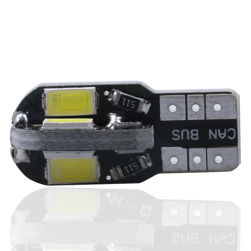 10 шт. T10 W5W 8smd 5630 Светодиодный свет автомобиля CANBUS НЕТ ОВС ОШИБКА Авто Клин лампы 2825