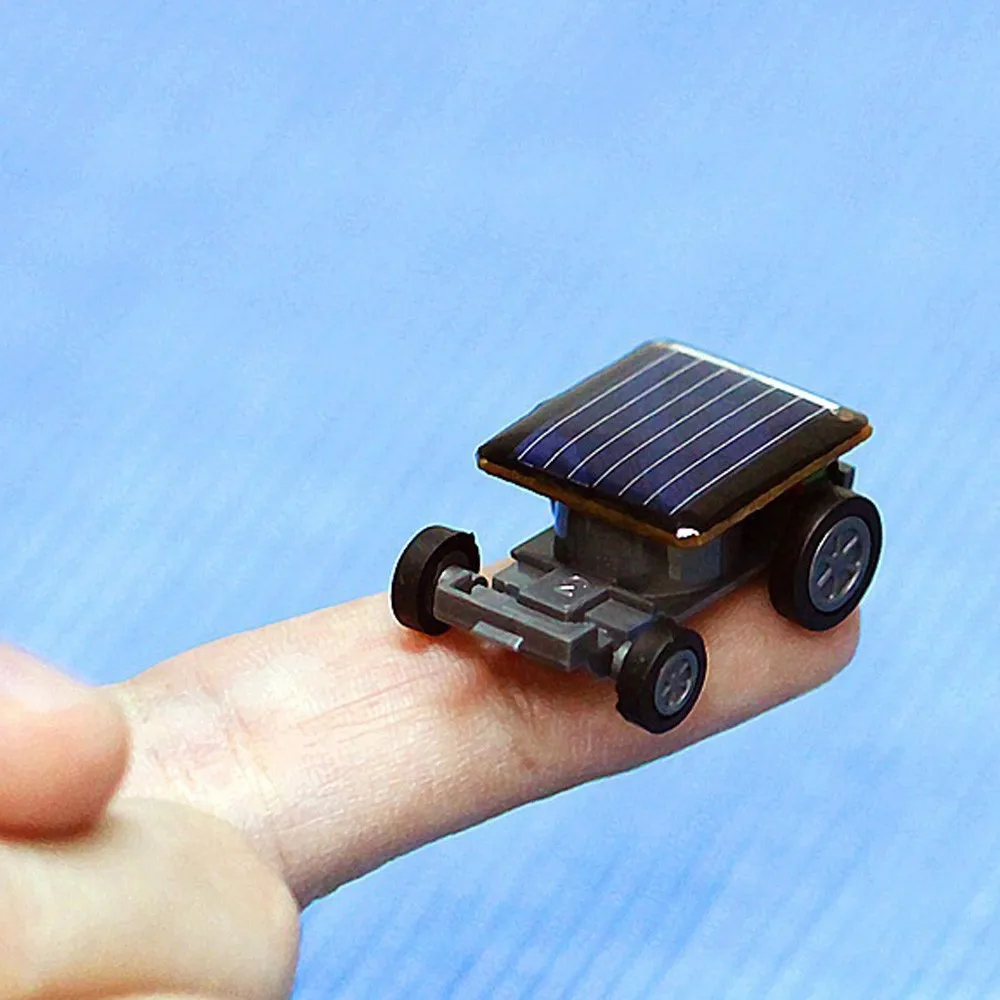

solar car gadget Smallest Solar Power Mini Toy Car Racer Educational Solar Powered Toy energia solar kids toys cricket hot #06
