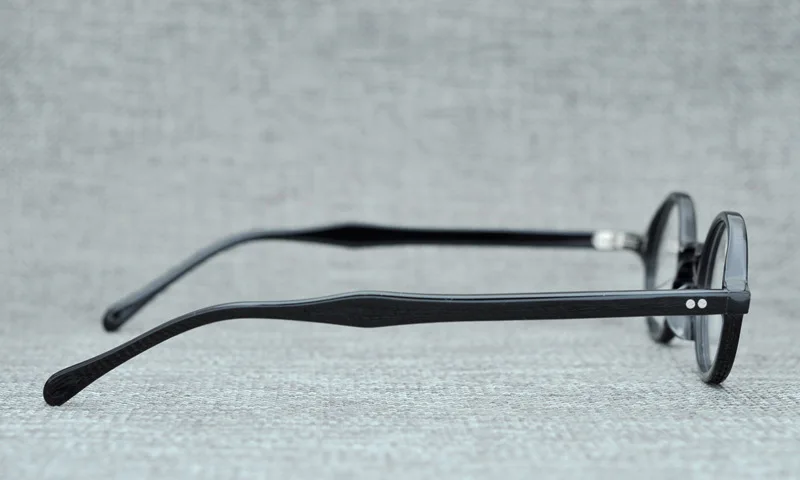 Ацетатные винтажные маленькие круглые очки, оправа для мужчин и женщин, фирменный дизайн, Ретро стиль, прозрачные линзы, оптические очки, оправы для очков