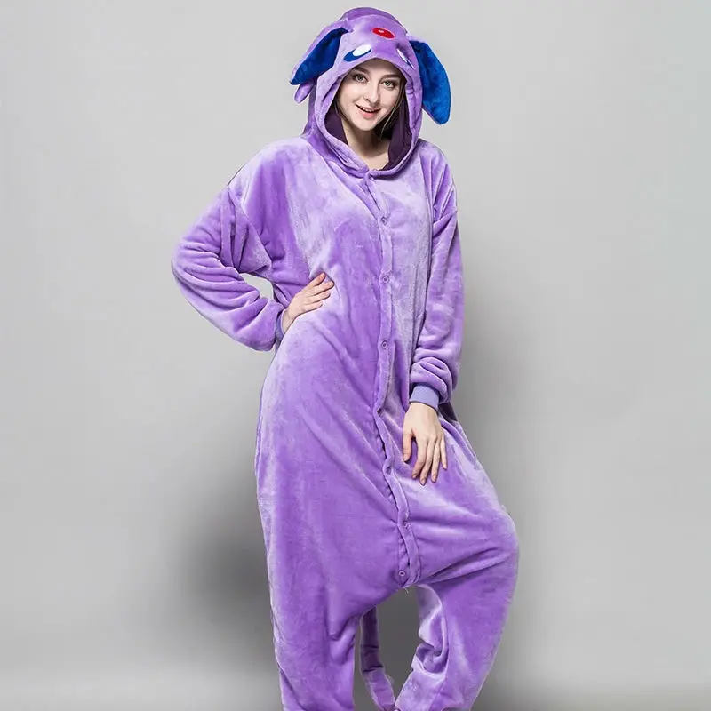 Пижамы комбинезоны для взрослых женщин и мужчин пижамы Аниме Пижама косплея