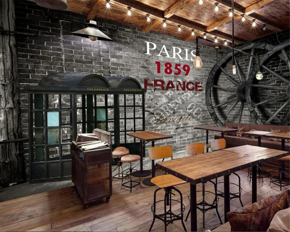 Обои для стен 3 d Ретро стиль Ностальгический стиль|background wallpaper|wallpaper for wallsfashion