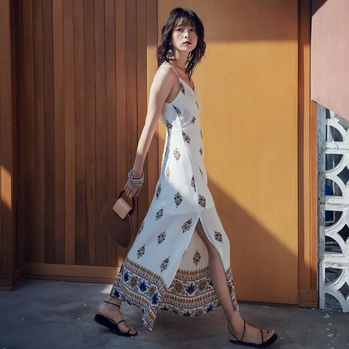 Богемные винтажные народные платья на заказ пляжные праздничные шифоновые