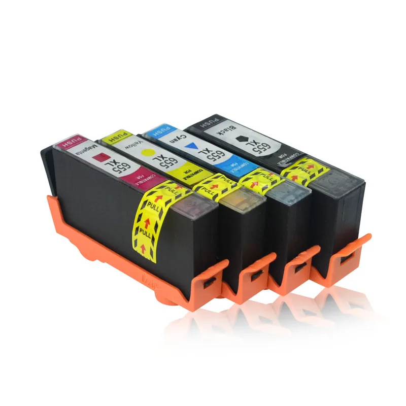 DAT 4 шт. чернильный картридж для h p 655 p655 XL с чипом принтера H P 3525 4615 4625 5525 6520 6525 CZ109AE