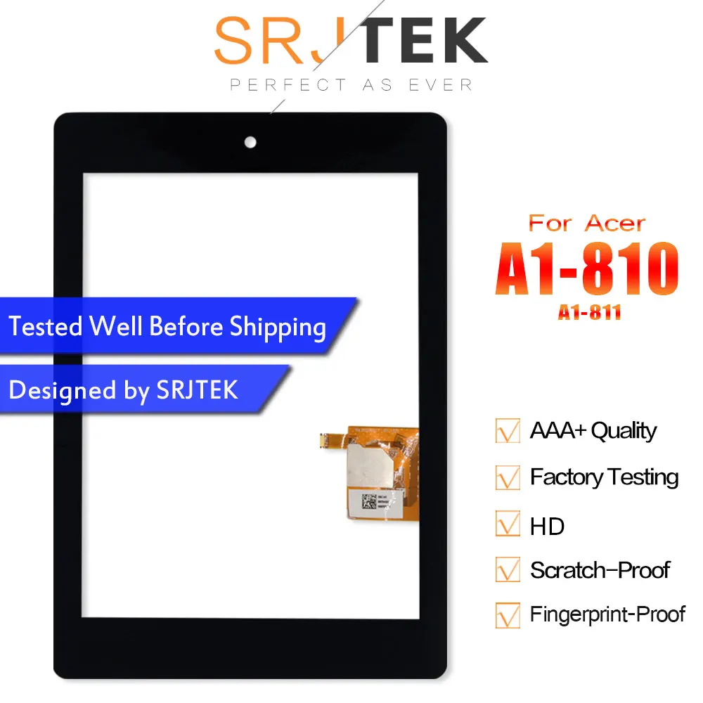 SRJTEK 8 &quotсенсорный экран для Acer Iconia Tab A1 810 811 сенсорный дигитайзер сенсорная