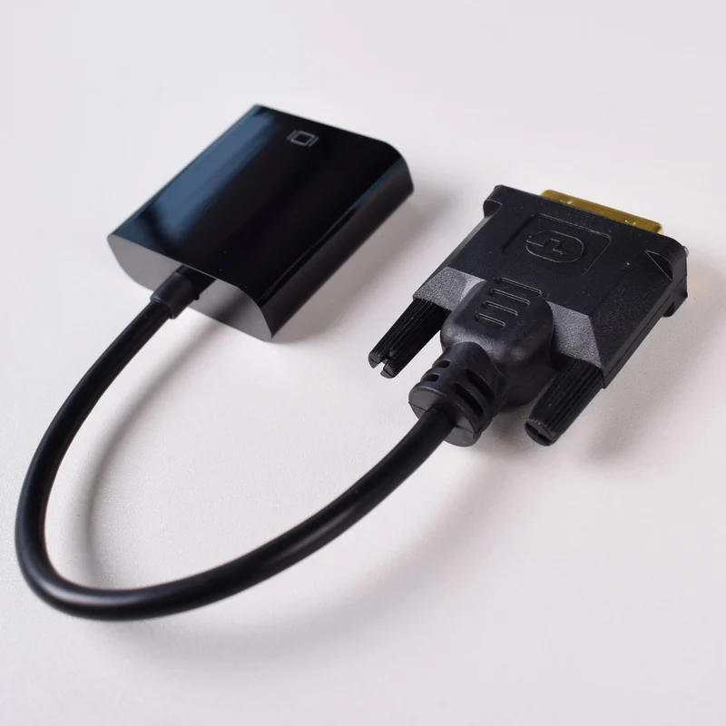 DVI в VGA конвертер, 1080P DVI-D в VGA кабель, 24+ 1 25 Pin DVI штекер в 15 Pin VGA Женский адаптер