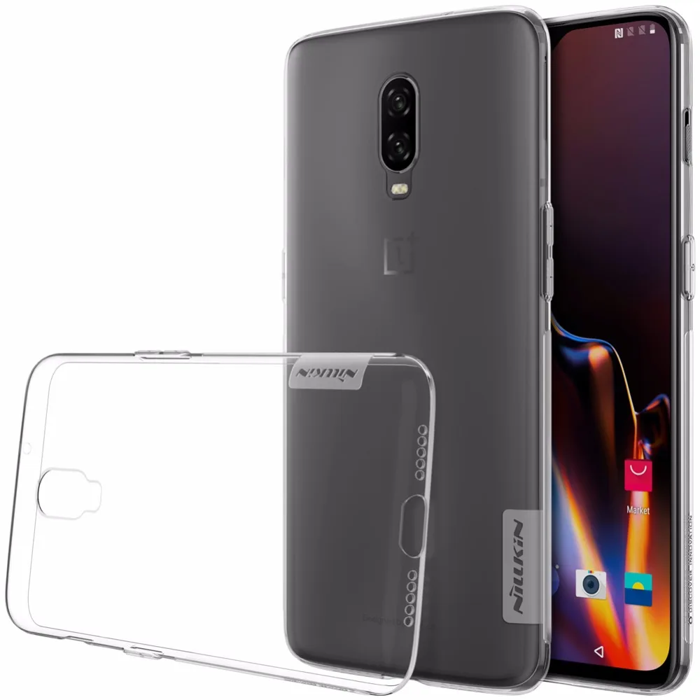 Чехол для oneplus 6T One plus 6T NILLKIN Nature прозрачный мягкий, роскошный, из ТПУ на заднюю панель для oneplus 6T