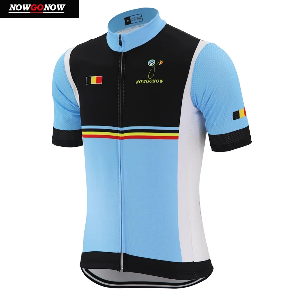 men only jersey Велоспорт Джерси флаг Бельгии национальная команда Мужчины pro короткий рукав лето pro велосипед одежда дорожный костюм для велосипедного спорта оптом nowgonow - Цвет: men only jersey