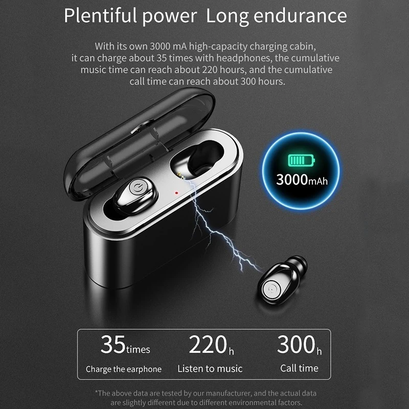 VTIN TWS беспроводные наушники Bluetooth 5,0 с 2200 мАч зарядным устройством USB выход ручной звонок 5D стерео гарнитура NFC наушники