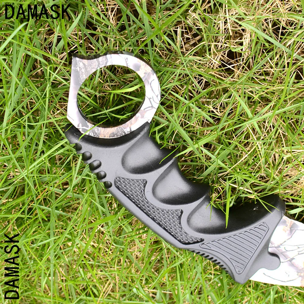 Damask из нержавеющей стали Открытый нож CS GO счетчик удар Karambit боевой выживания