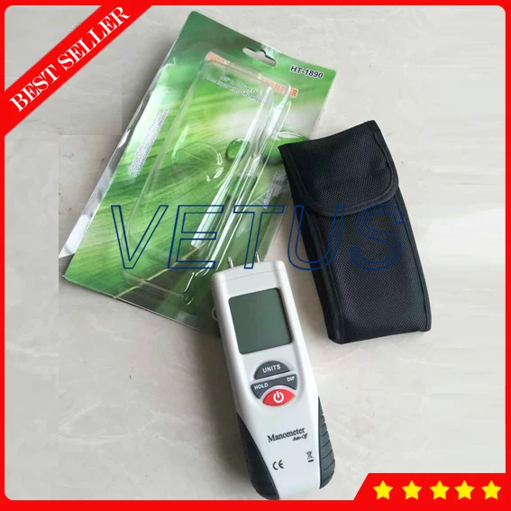 Двойной ЖК цифровой пьезометр с портативным дифференциальным манометром