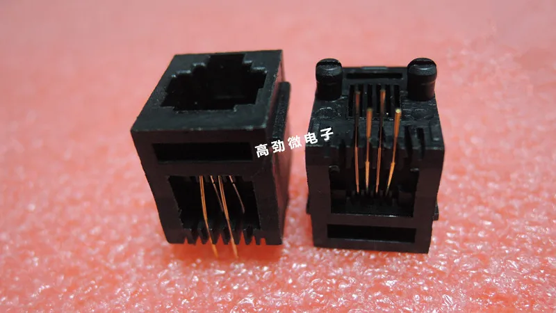 10 шт./Лот высокотемпературная телефонная розетка RJ11 Хрустальная линия 180