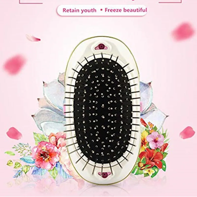 New Portable Electric Anti-static Ionic Hairbrush Mini Hair Brush Massage Small Electric Straight Hair Hairdressing Tangled Comb